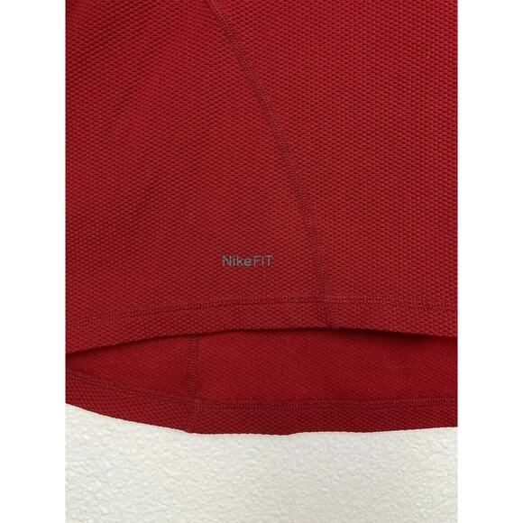 NIKE ACG Pullover 1/4 Zip Quarter Zip Red Gray Fit Dry Long Sleeves XXL 2XL - Picture 8 of 11